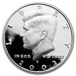 2003-S Kennedy Half Dollar 20-Coin Roll Proof (Silver)